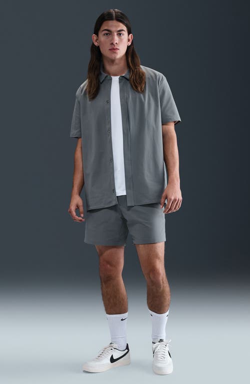 Nike 24.7 Perfectstretch Dri-fit Short Sleeve Button-up Shirt