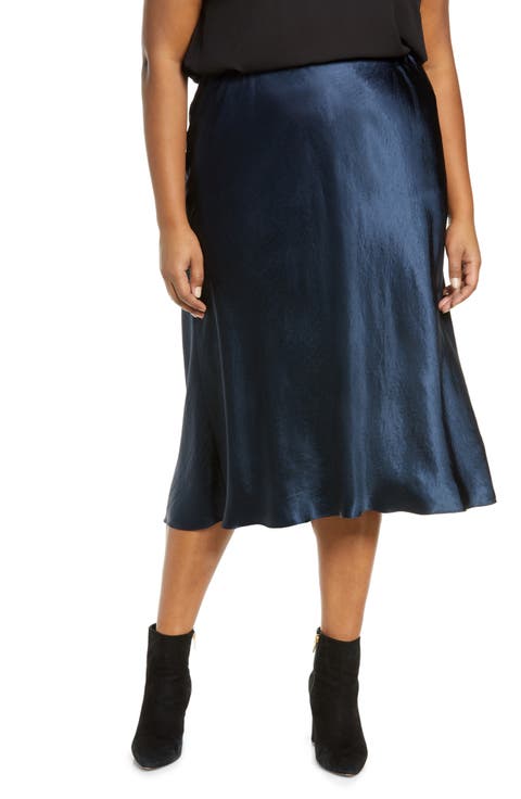 Satin Slip Skirt (Plus Size)