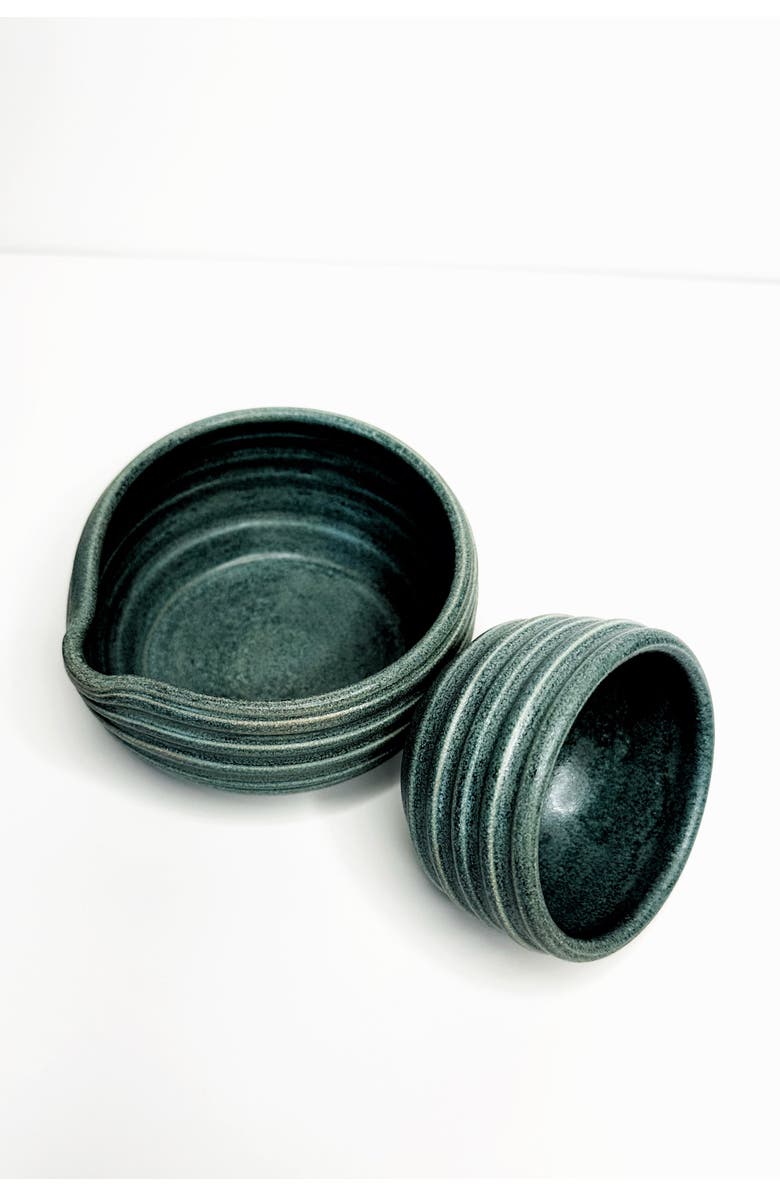 Mikkarbo Hunny Matcha Bowls - Set of 2, Alternate, color, Forest