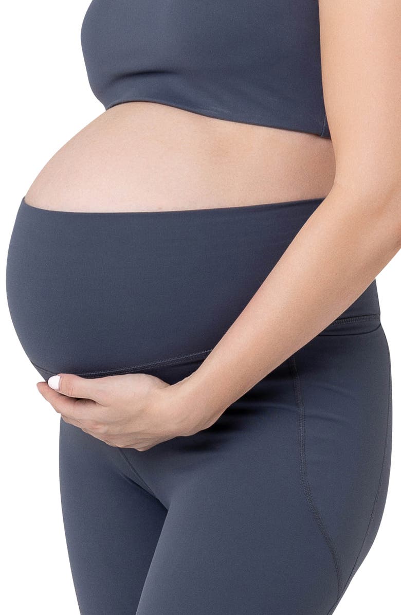 Ripe Maternity Tempo Stretch Nylon Pocket Maternity Leggings, Alternate, color, Blue Steel