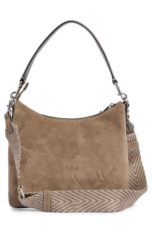 Marc Jacobs Drifter Suede Leather Large Hobo Bag In Brown
