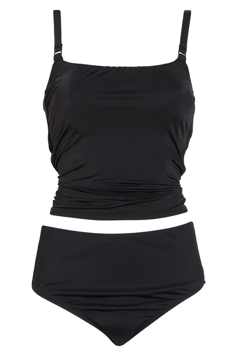 Eden Camikini Two Piece Swimsuit, Alternate, color, BLACK