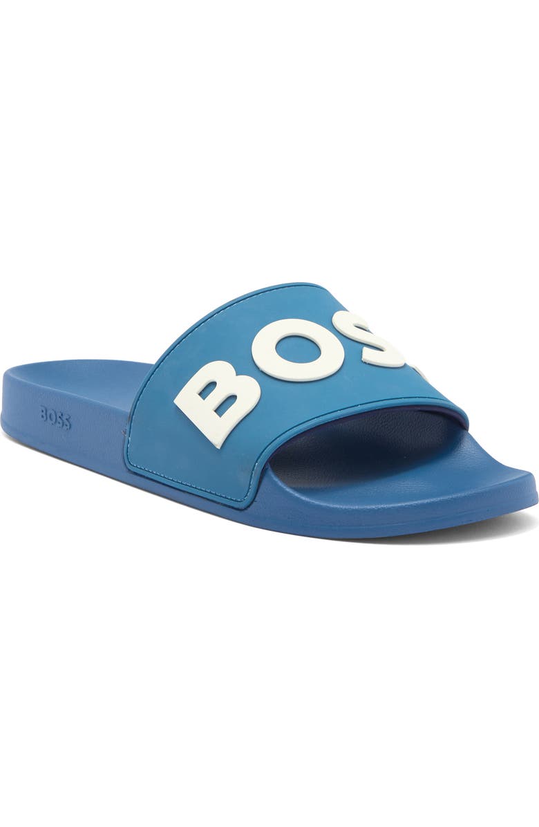 BOSS Kirk Slide Sandal, Main, color, Blue