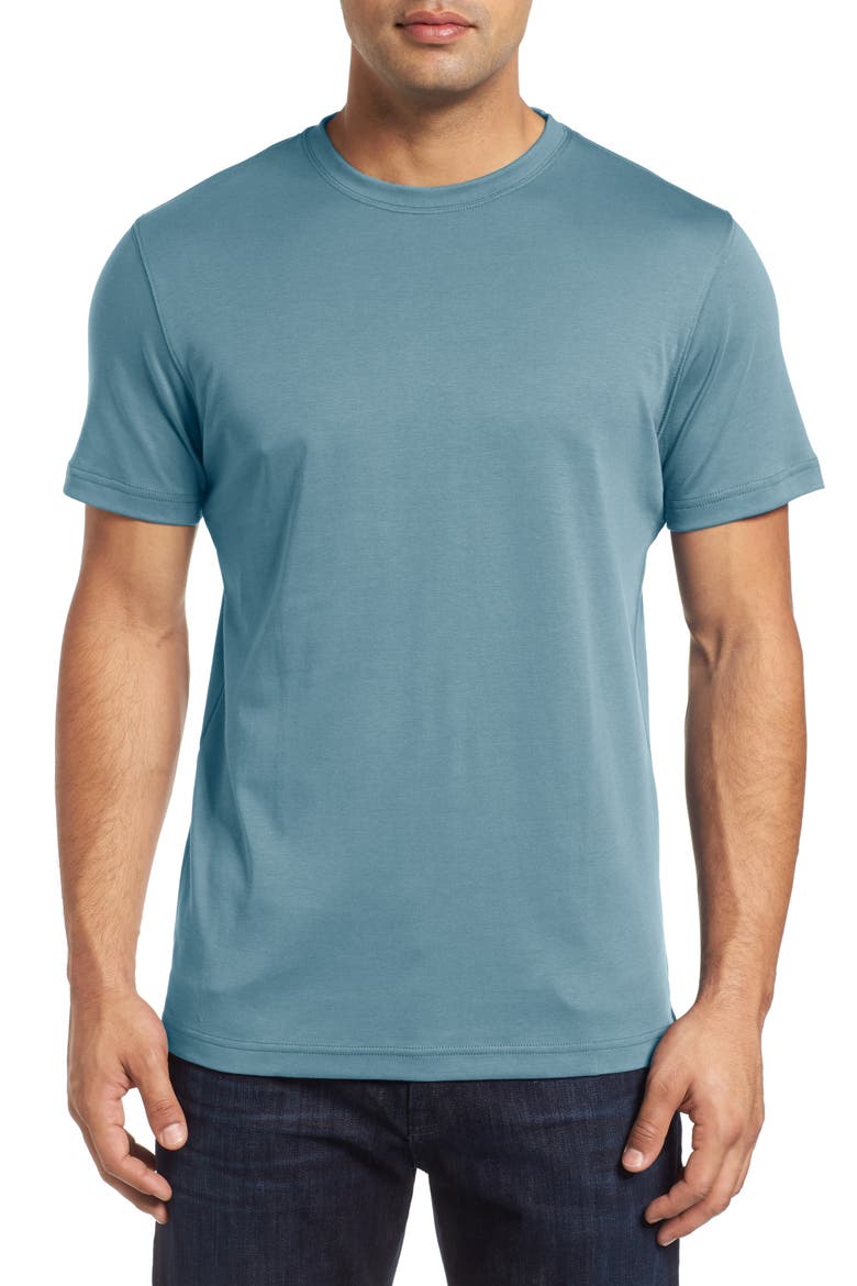 Georgia Pima Cotton T-Shirt, Main, color, RICH TEAL