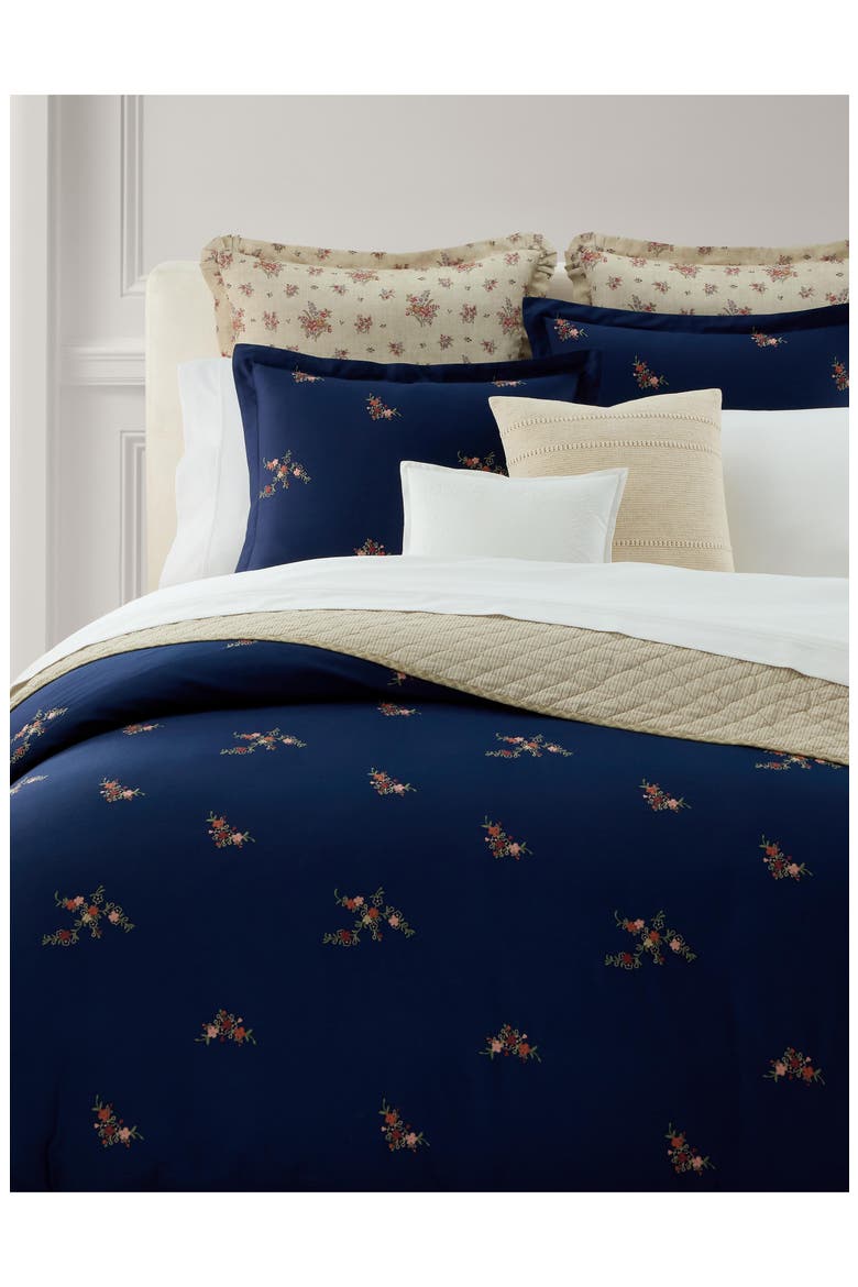 Liliana Duvet Cover & Sham Set, Alternate, color, NAVY MU
