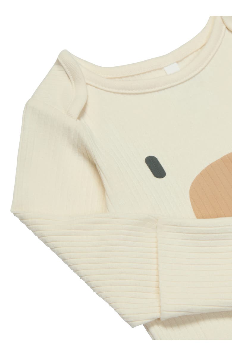 MORI My First Christmas Hat, Bodysuit & Footed Leggings Set, Alternate, color, 