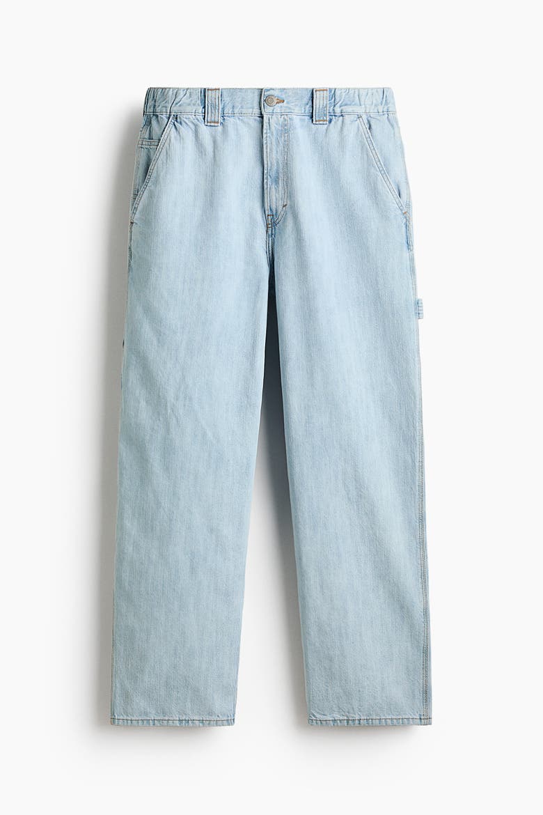 Baggy Carpenter Jeans, Main, color, Light denim blue