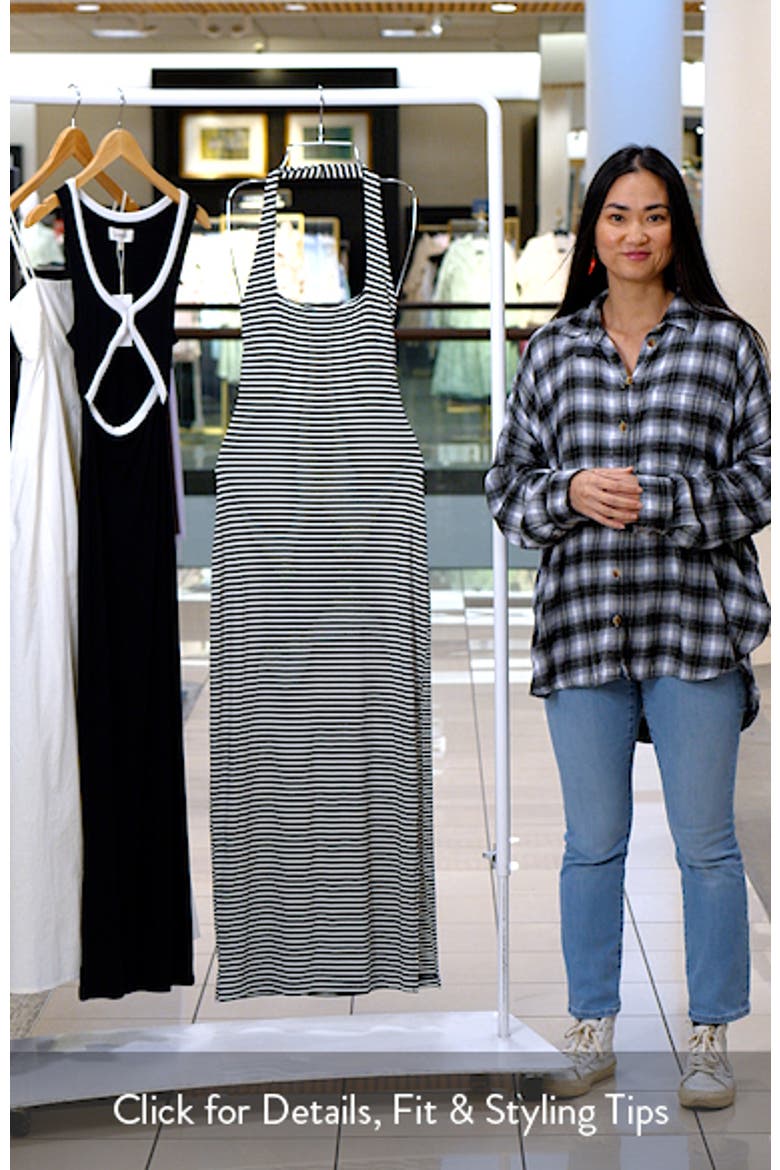 London Halter Midi Dress video