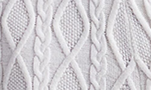 Skims Cable-knit Snow Bunny Trousers In White