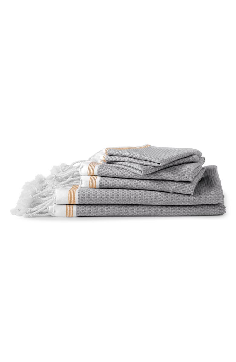 Coyuchi Mediterranean Organic Cotton Guest Towel, Main, color, 