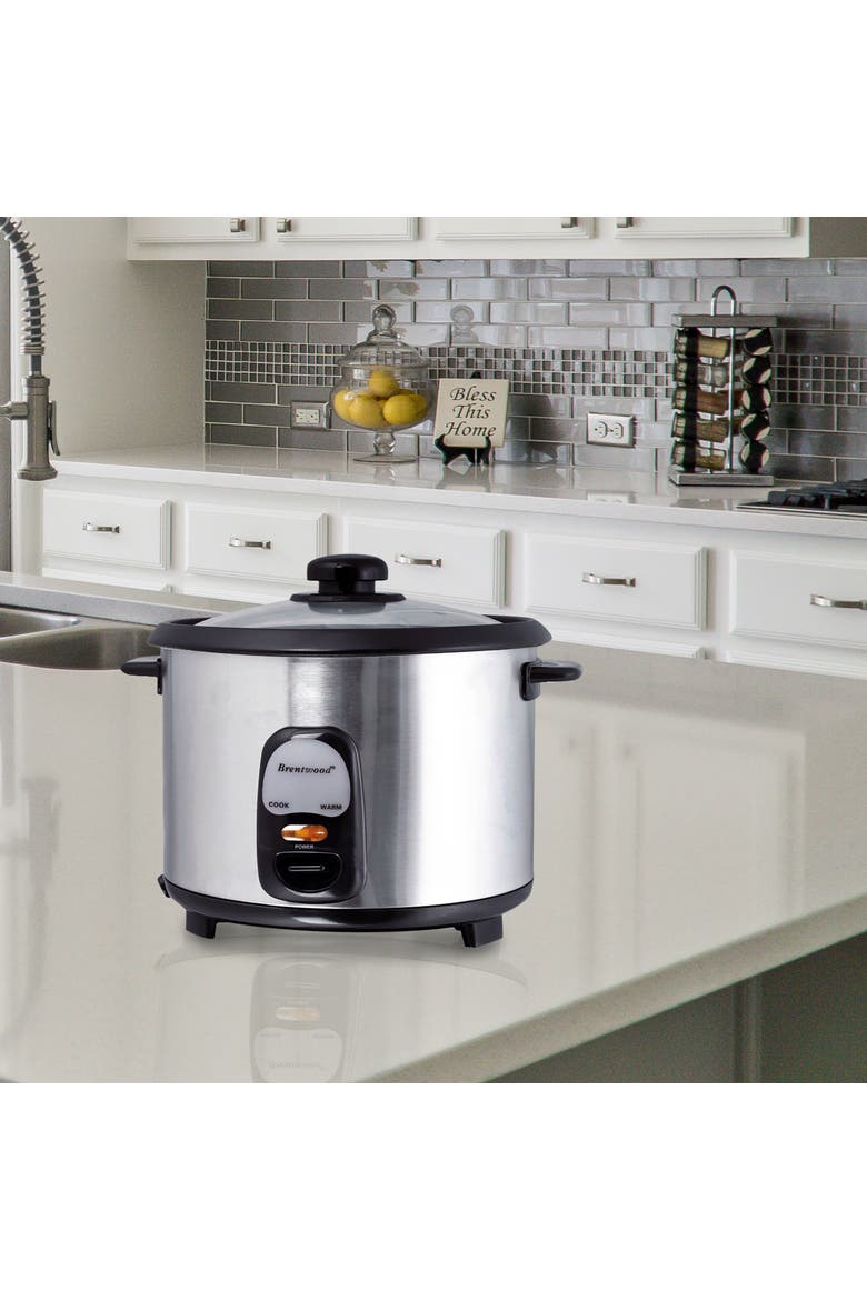 5 Cup Rice Cooker/Non-Stick with Steamer, Alternate, color, Silver