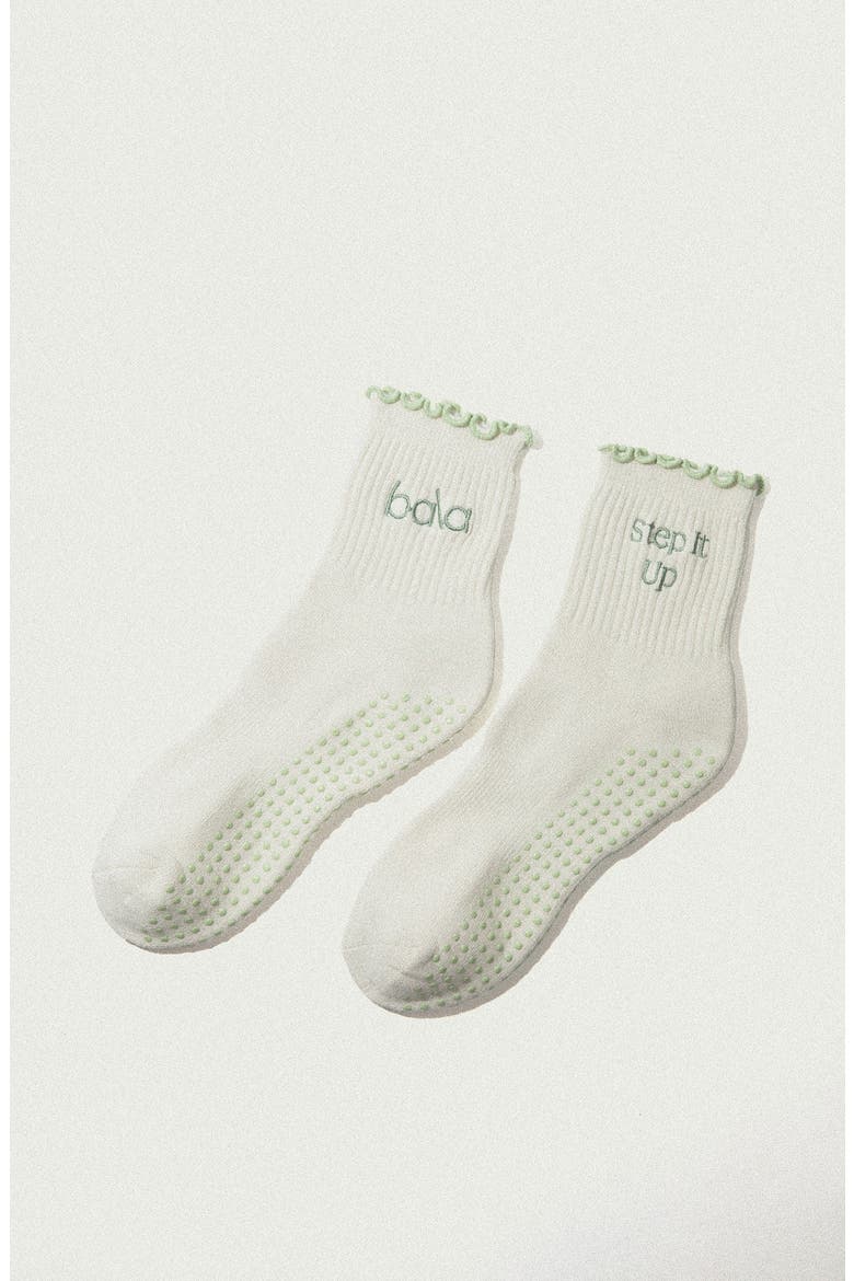 The Frilly Sock, Alternate, color, Sage