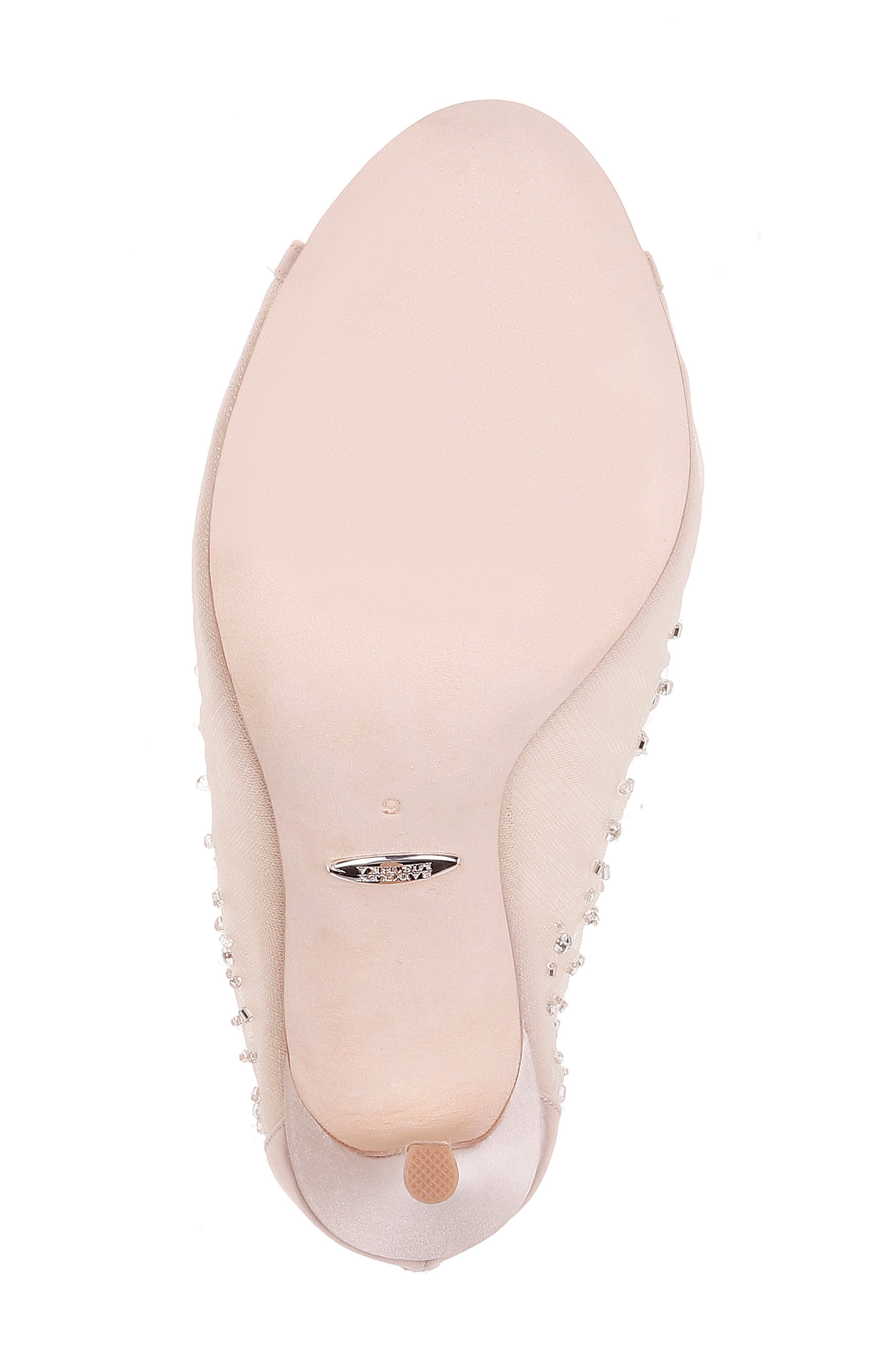 Isadora Open Toe Bootie, Alternate, color, NUDE SATIN/ MESH