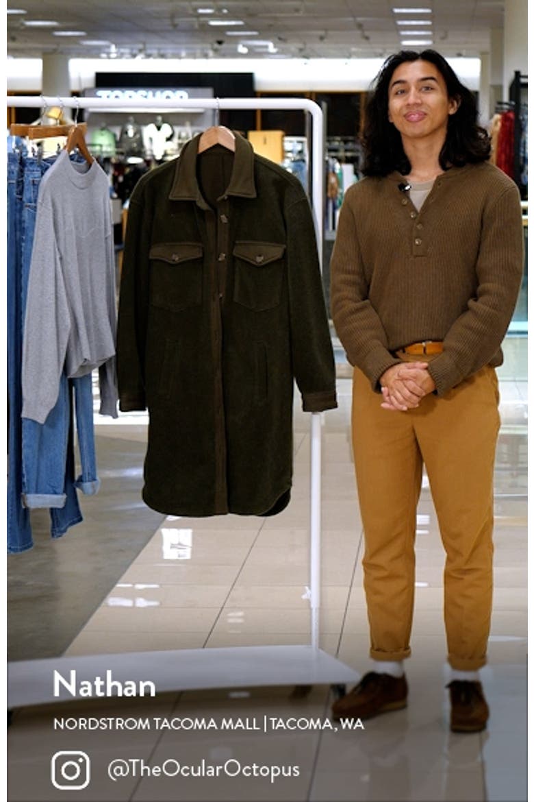 Long Fleece Shacket video
