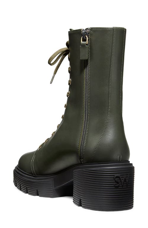 Stuart Weitzman Soho Bootie In Cargo Green