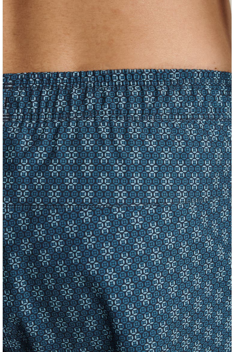 5.5-Inch Water Repellent Swim Trunks, Alternate, color, ASH BLUE/ BELIZE BLUE GEO