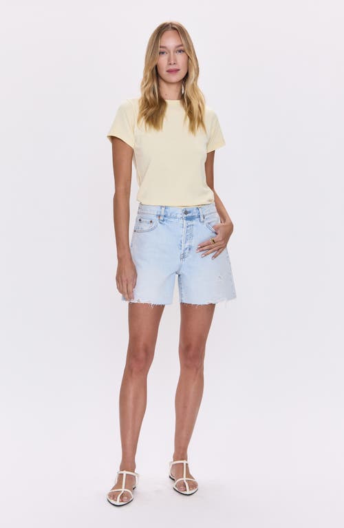 Pistola Andie High Waist Denim Cutoff Shorts