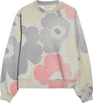Marimekko Trilce Unikko Floral French Terry Sweatshirt