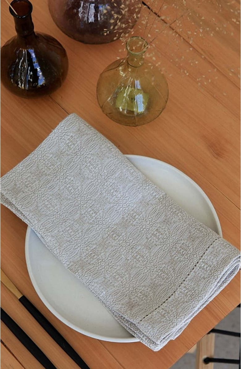 Mungo Cloverleaf Napkins - Set of 4, Alternate, color, Natural