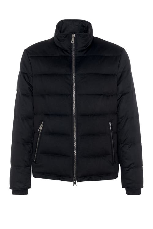 Gorski Loro Piana Cashmere Down Jacket In Black