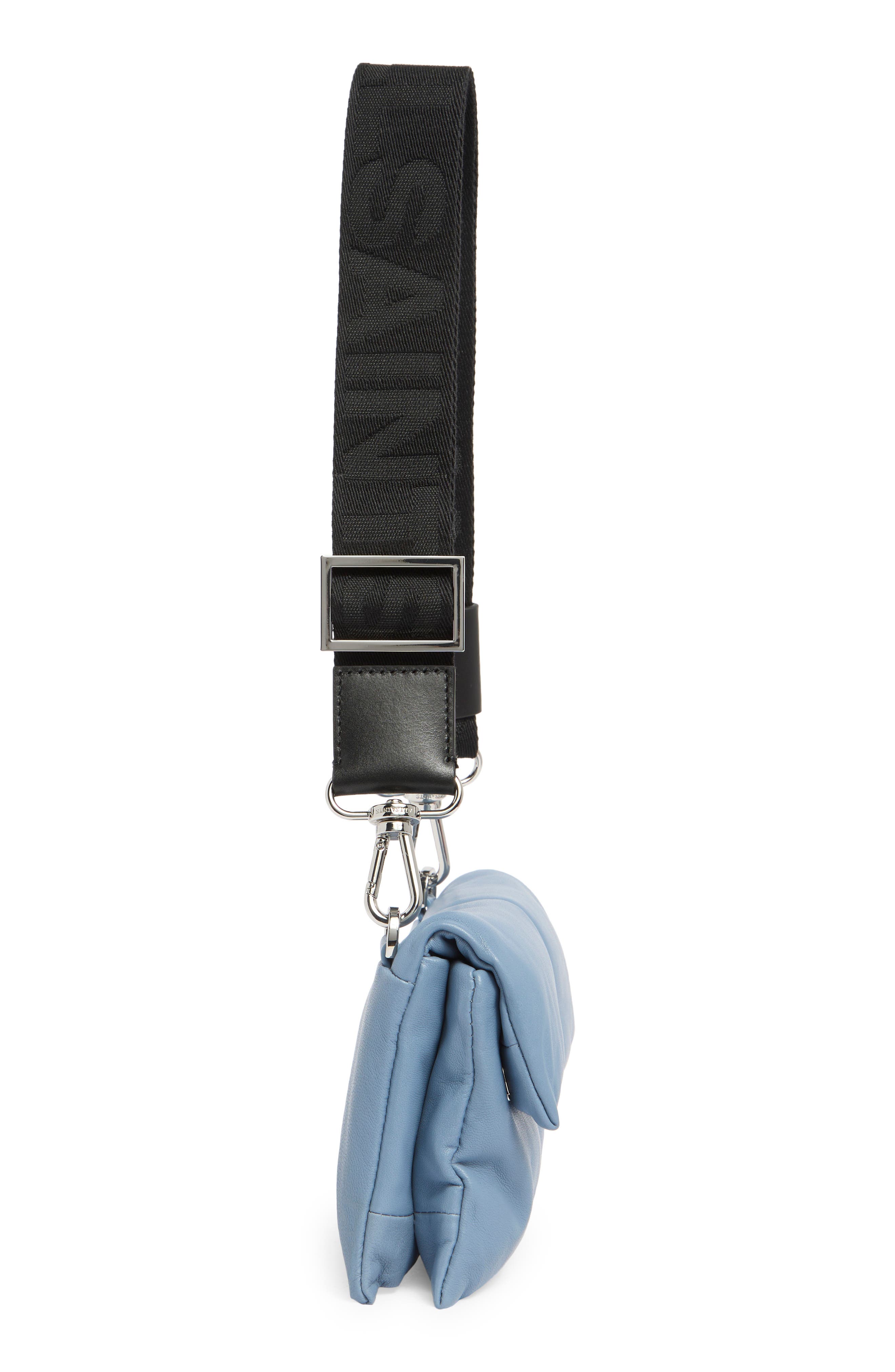 AllSaints Ezra Quilted Crossbody Bag, Alternate, color, Denim Grey