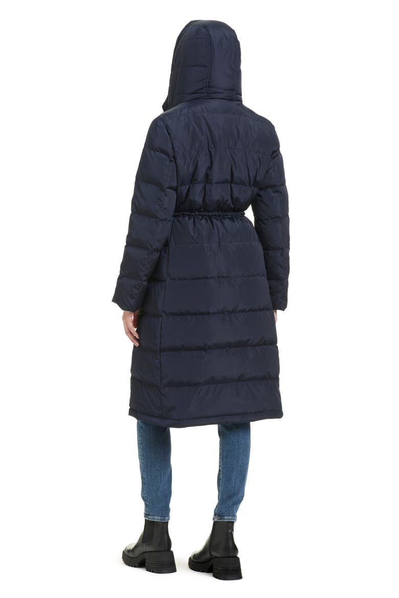 quilted down puffer coat with quilted zip bib, Alternate, color, MIDNIGHT NAVY
