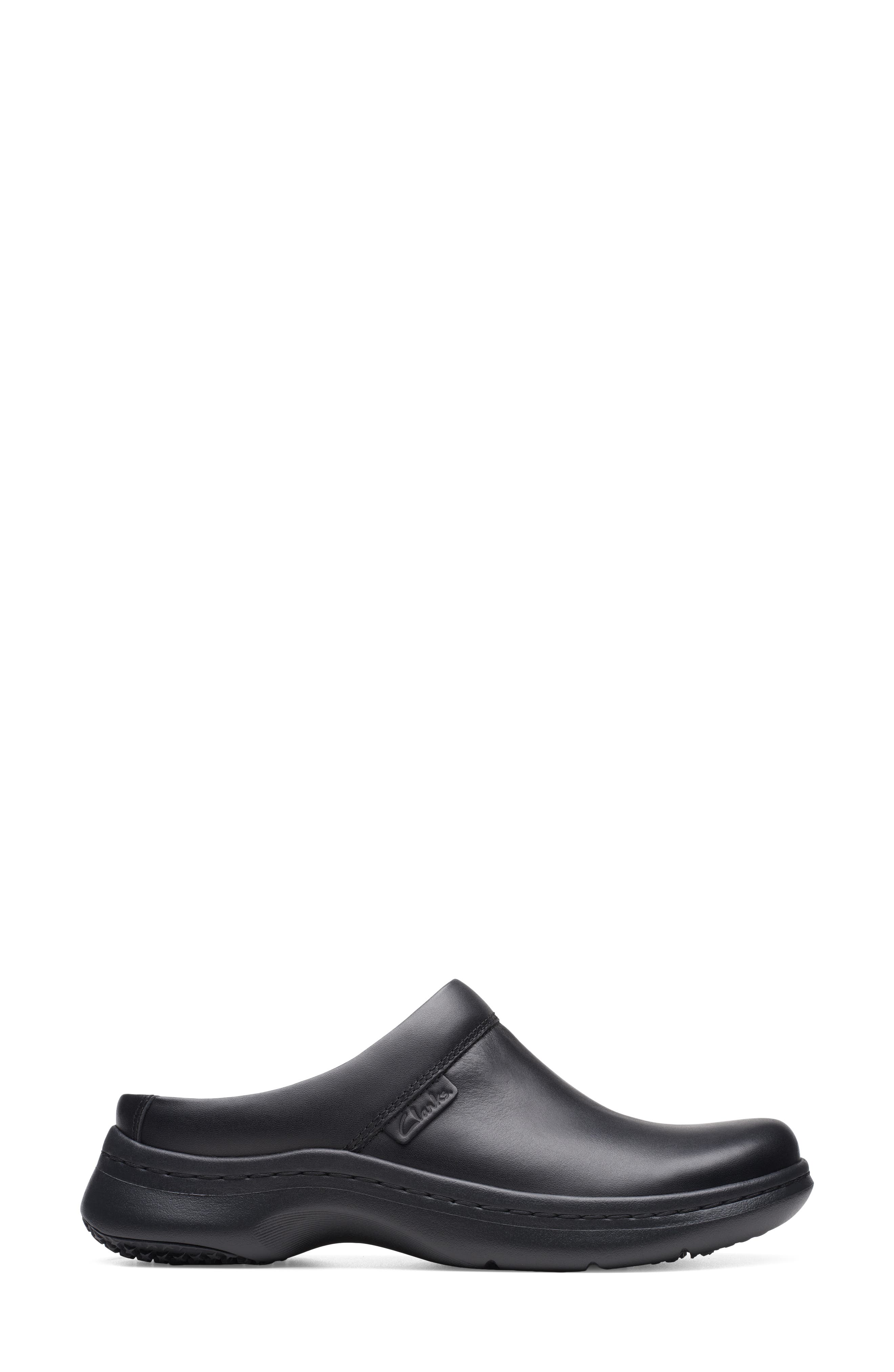 Clarks<sup>®</sup> ClarksPRO Clog, Alternate, color, Black Leather