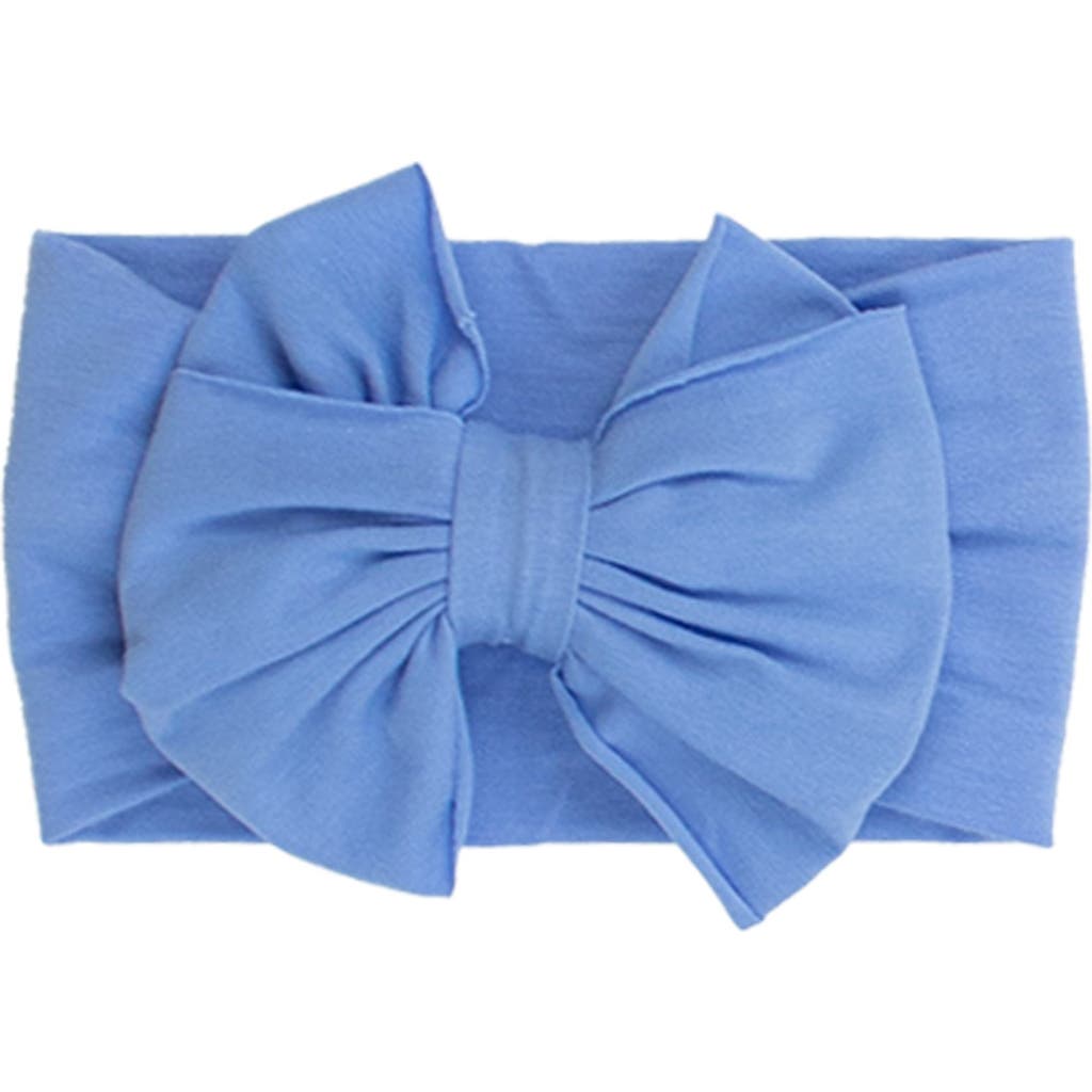 Rufflebutts Kids' Big Bow Headband In Blue