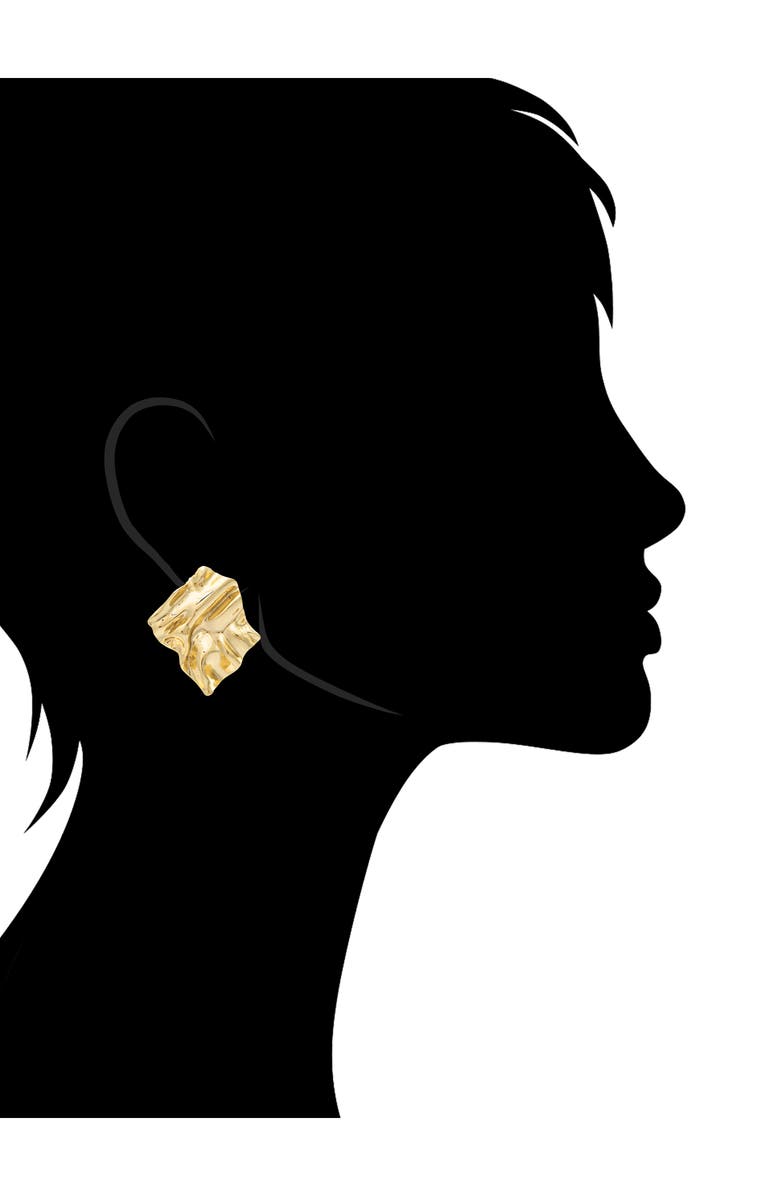 RIVKA FRIEDMAN Wavy Statement Earrings, Alternate, color, Gold