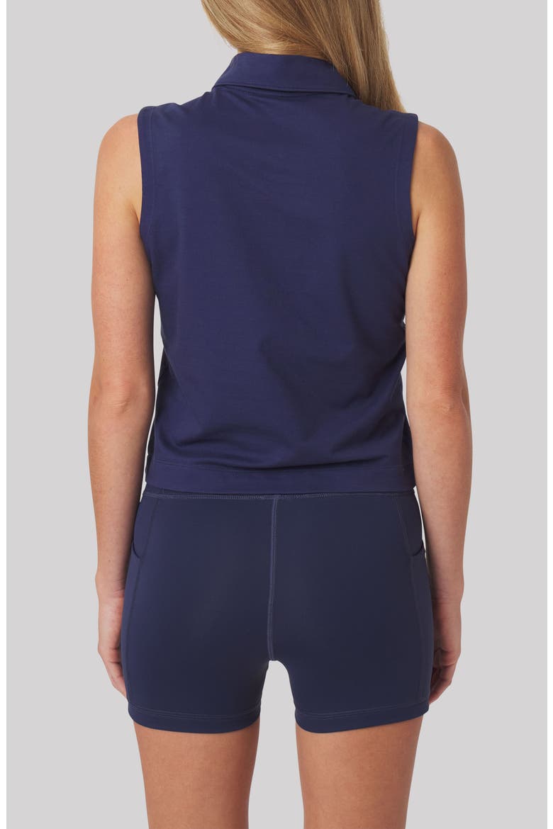 Maggie Sleeveless Golf Polo, Alternate, color, LEGACY NAVY BLUE