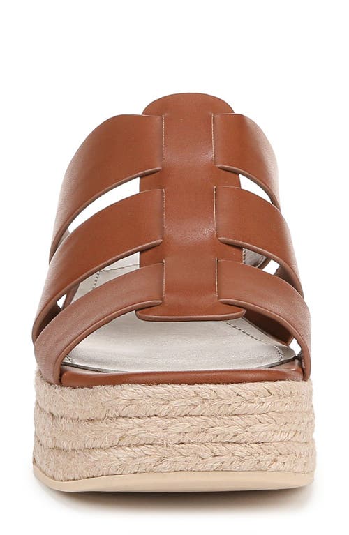 Franco Sarto Tevin Platform Wedge Sandal In Cognac