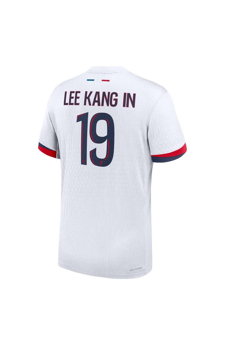 Nike Men's Nike Lee Kang In White Paris Saint-Germain 2024/25 Away Replica Player Jersey, Alternate, color, 