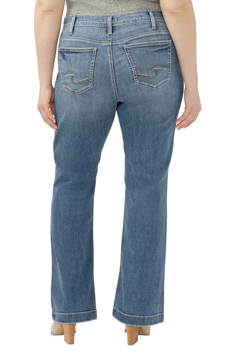 Elyse Curvy Mid Rise Bootcut Jeans, Alternate, color, SATURDAY MORNING