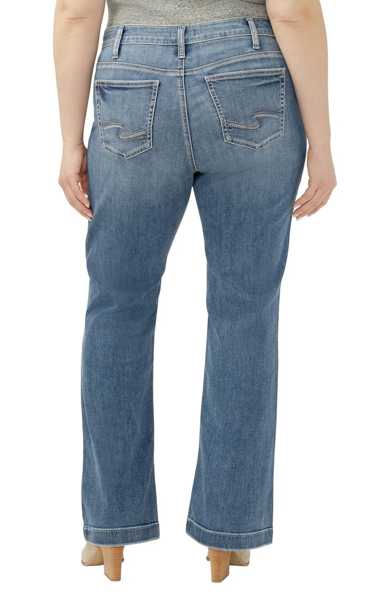 Silver Jeans Co. Elyse Curvy Mid Rise Bootcut Jeans, Alternate, color, 