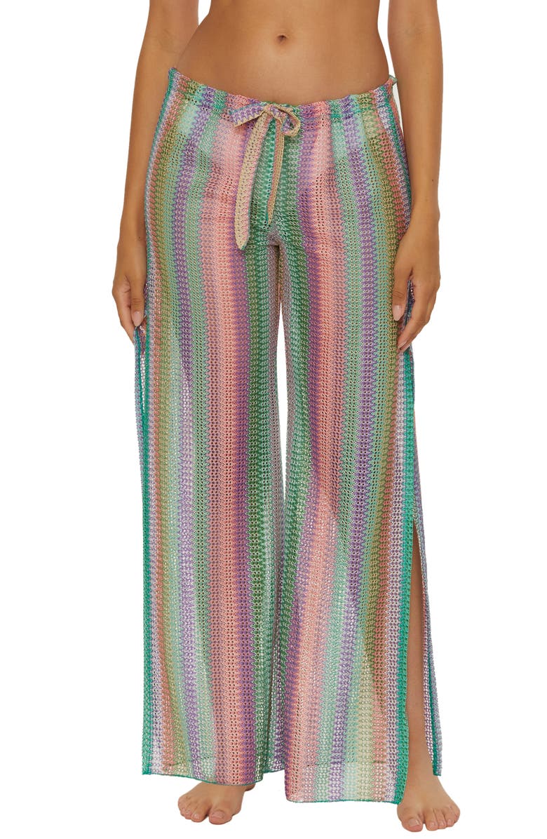 Becca Beach Knit Cover-Up Pants, Main, color, Multi