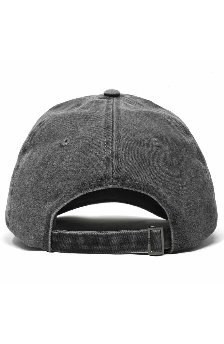 Dalix Lil Flower Dad Cap, Alternate, color, Washed Black