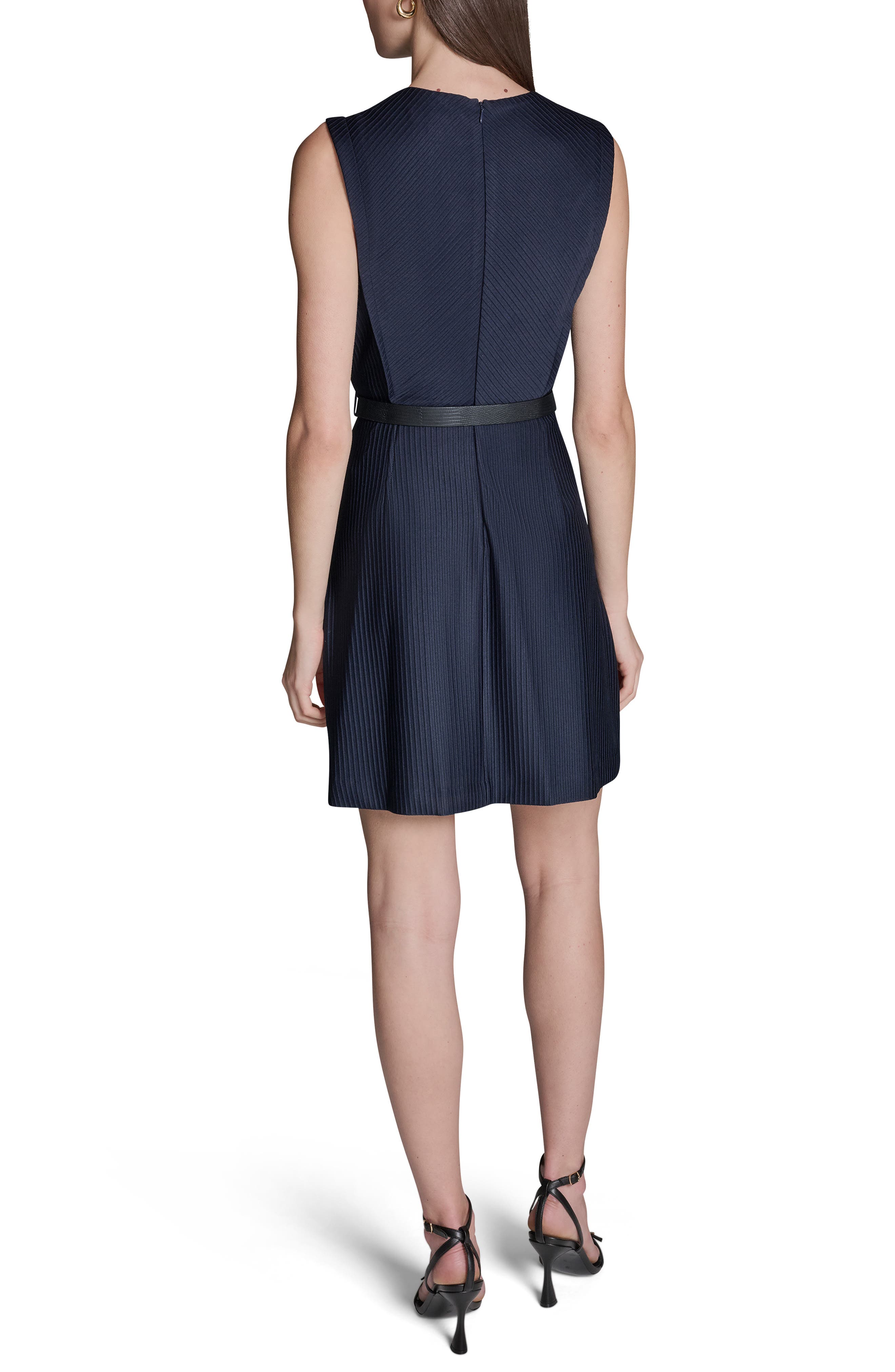 Sleeveless Belted Minidress - image 4