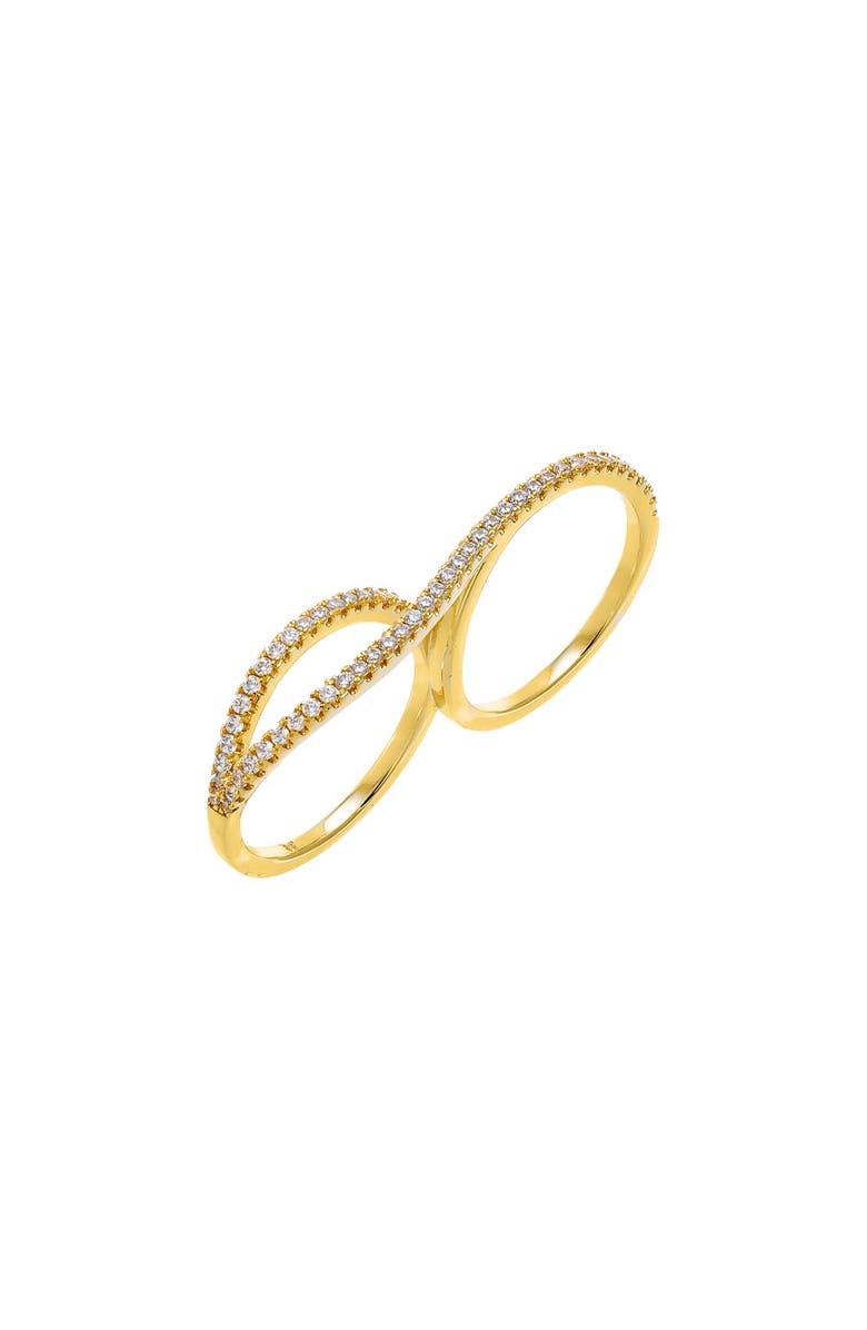 BY ADINA EDEN Pavé Infinity Double Ring, Main, color, Gold