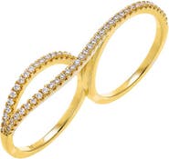 BY ADINA EDEN Pavé Infinity Double Ring