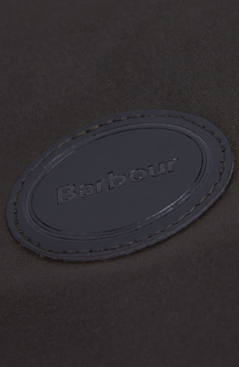 Barbour Matt Waxed Cotton Dog Coat, Alternate, color, Olive