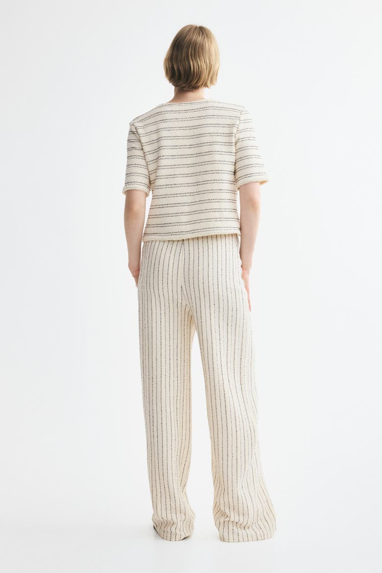 Textured Pull-On Pants, Alternate, color, Cream/black striped