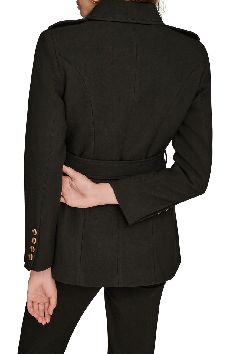 Safari Blazer Jacket, Alternate, color, BLACK
