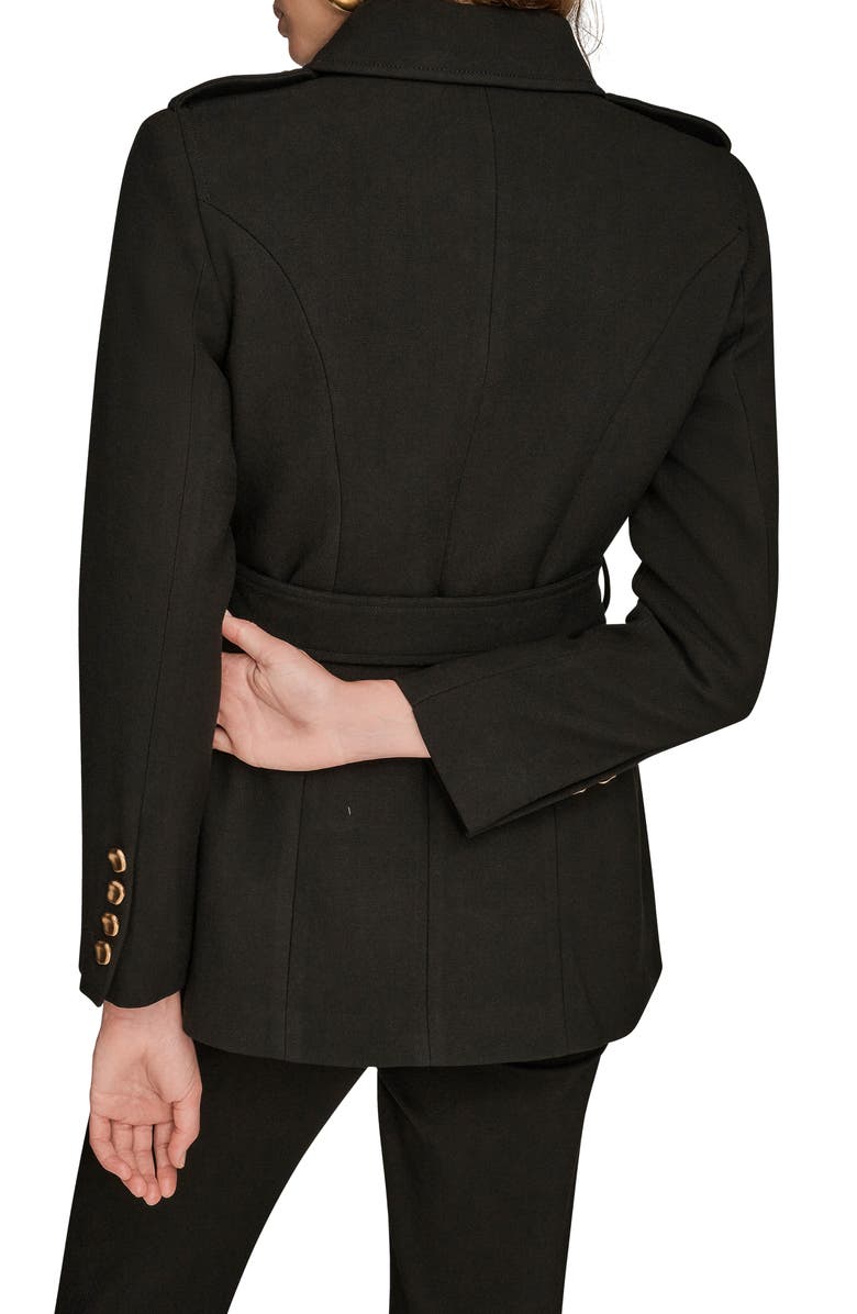 Donna Karan New York Safari Blazer Jacket, Alternate, color, Black