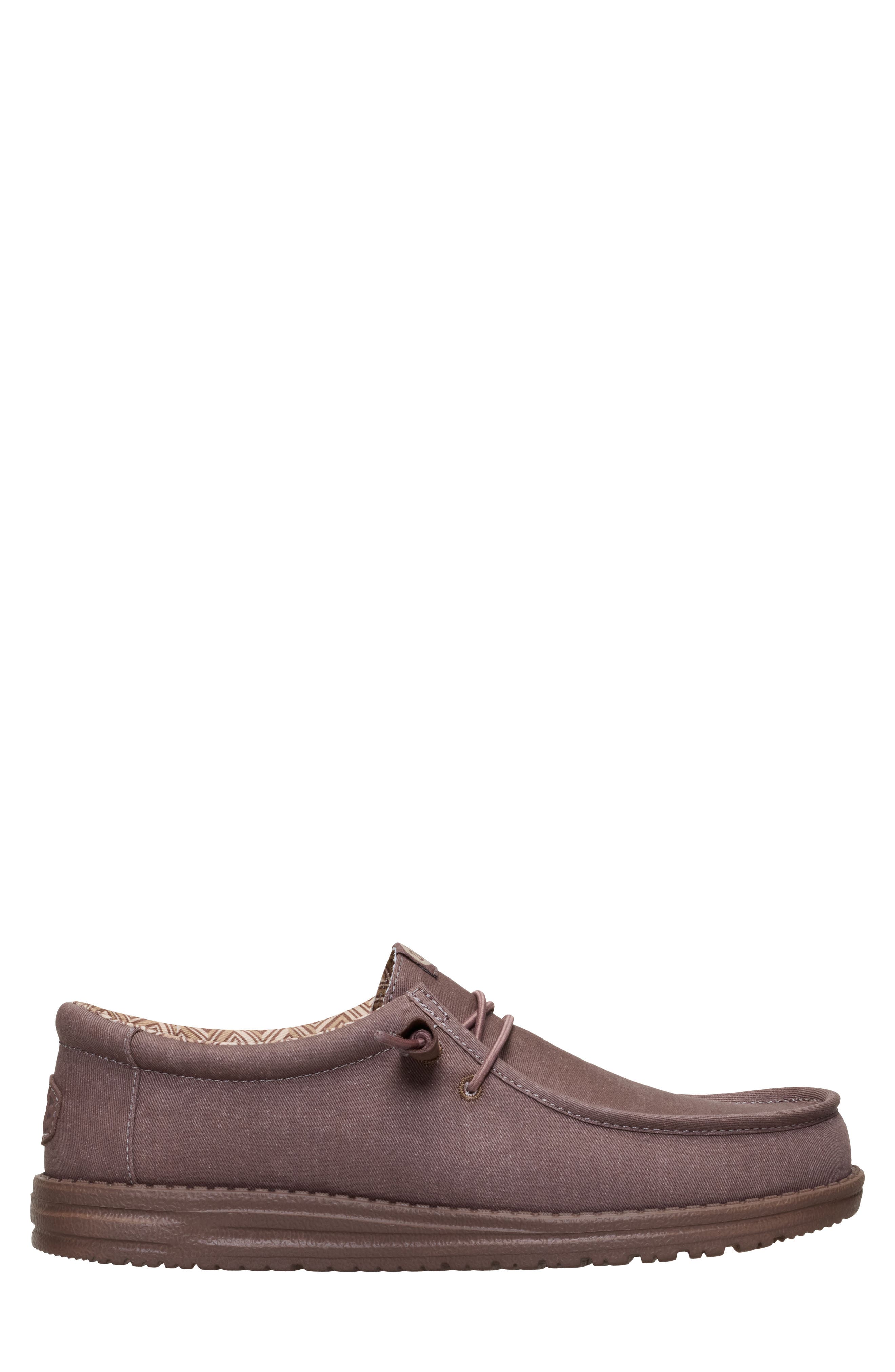 Hey Dude Wally Stretch Canvas Slip-On, Alternate, color, Deep Taupe