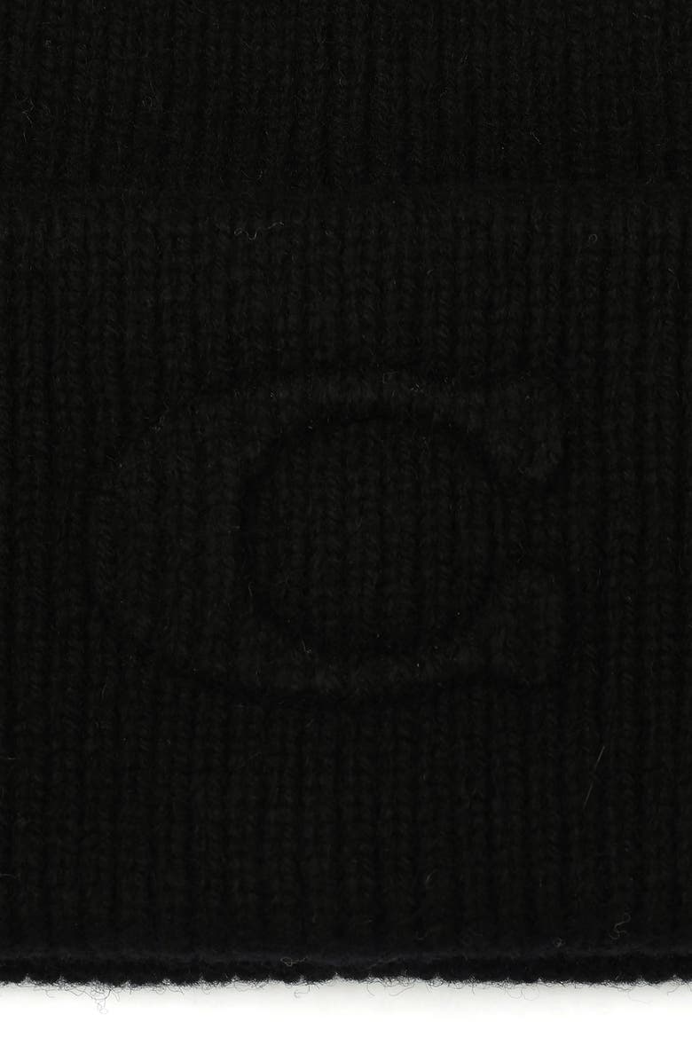 COACH Rib Embossed Beanie, Alternate, color, Black