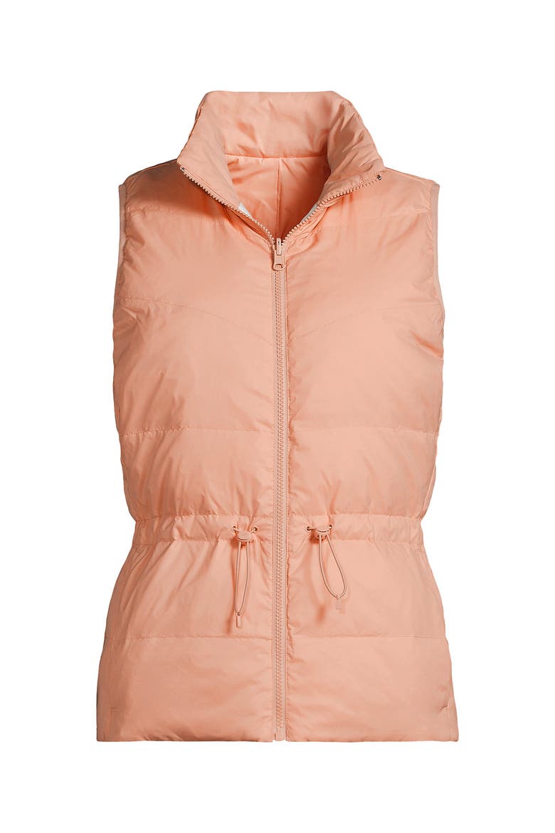 Wanderweight Reversible Packable Down Vest, Alternate, color, Pink/Sweet Mango Colorblock