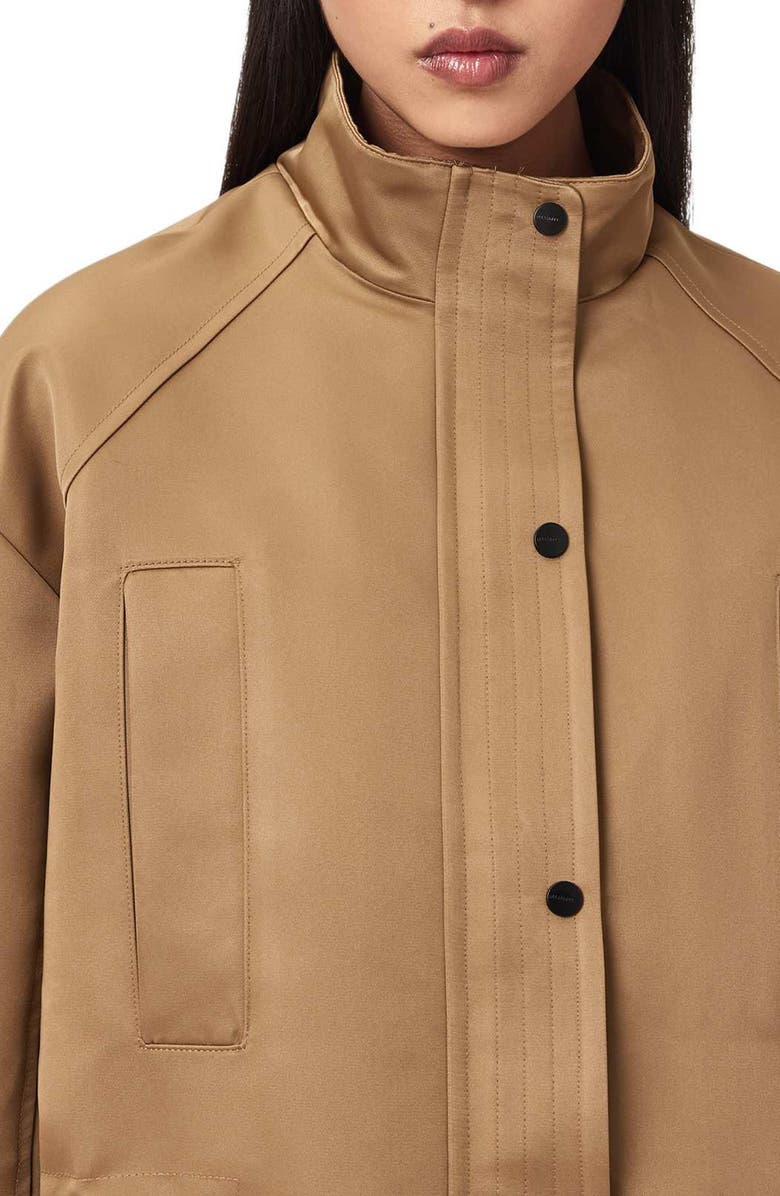 AllSaints Oversize Luellah Jacket, Alternate, color, Greige Brown