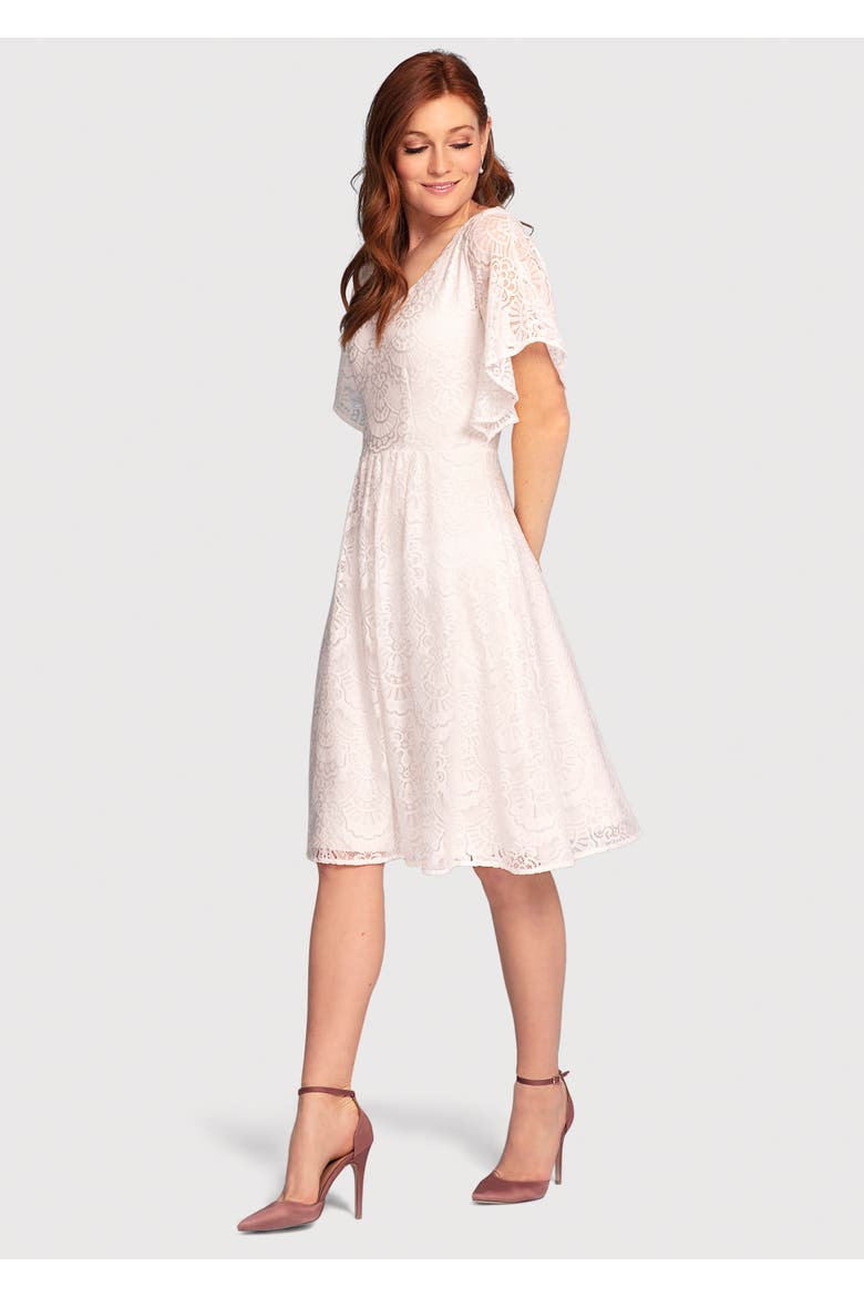 Beth Dress, Main, color, Ivory White