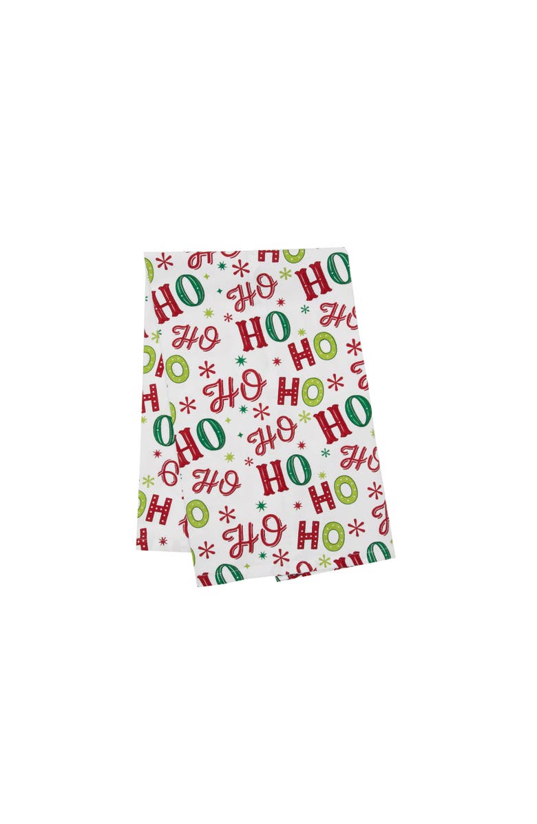 C&F Home Ho Ho Ho Towel, Main, color, White