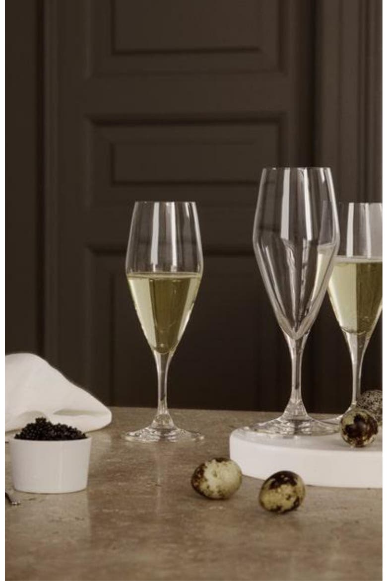 Perfection 6-Piece Champagne Glass Set, Alternate, color, Clear